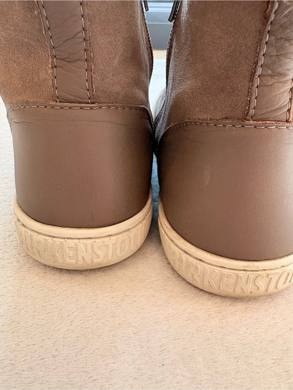 Birkenstock Women's Myra Suede Zip Ankle Booties in Tan Sz 39 - Picture 4 of 14